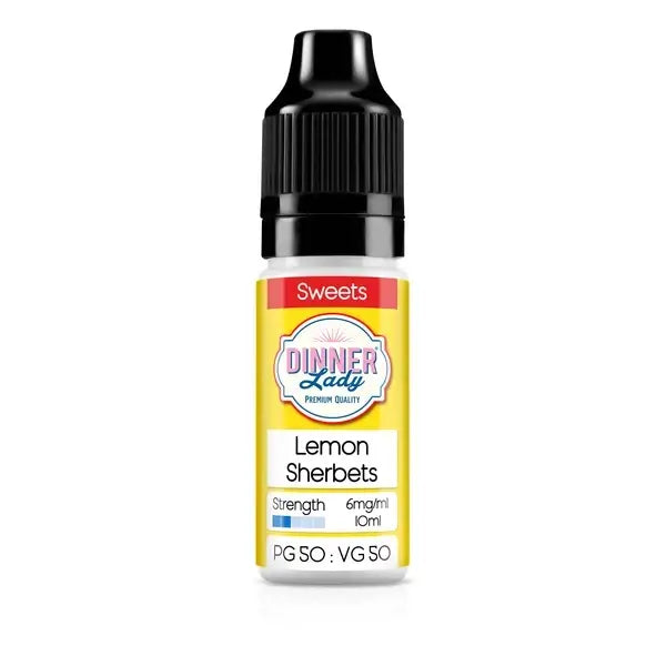 Dinner Lady - Lemon Sherbets Nic Salt E-liquid 10ml - 10mg | 6 for £10