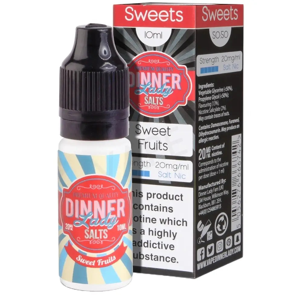 Dinner Lady - Sweet Fruits Nic Salt E-liquid 10ml - 10mg | 6 for £10