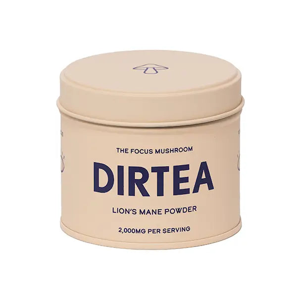 DIRTEA Lion's Mane Mushroom Powder Tin 60g – 30 Servings