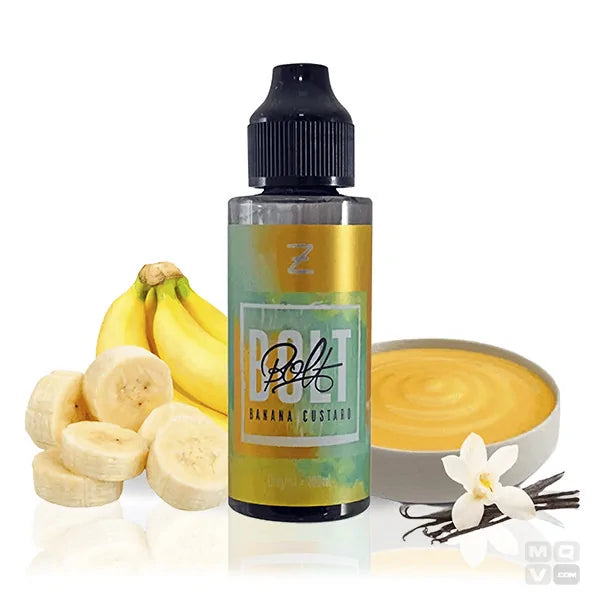 Zeus Juice Bolt Banana Custard 100ml Shortfill E-Liquid – 0mg
