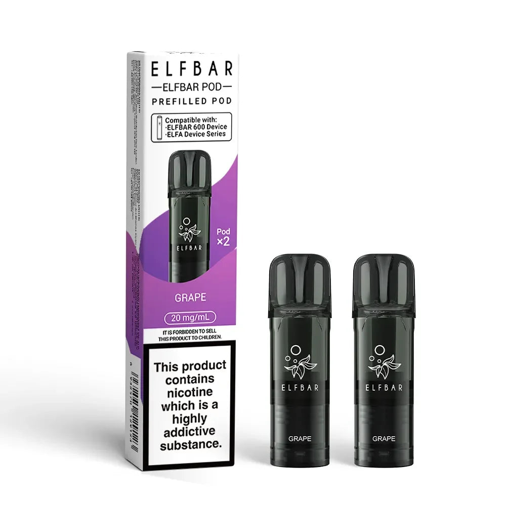 Snoow Tobacco Elf Bar 600 Prefilled Pods - Grape