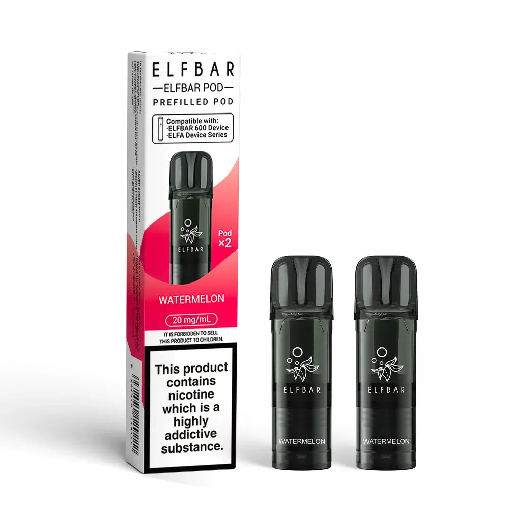 Snoow Tobacco Elf Bar 600 Prefilled Pods - Watermelon