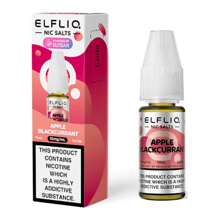 ELFLIQ Apple Blackcurrant Nic Salt E-Liquid 10ml | 10 for £12