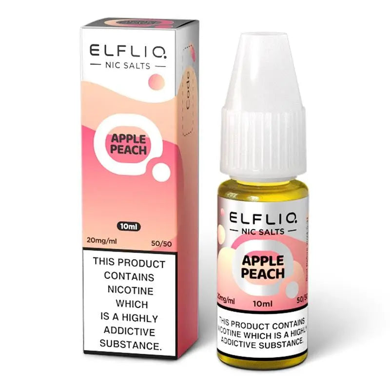 ELFLIQ Apple Peach Nic Salt E-Liquid 10ml 5mg / 10mg / 20mg | 10 for £12