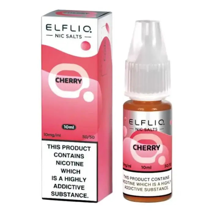 ELFLIQ Cherry Nic Salt E-Liquid 10ml | 10 for £12