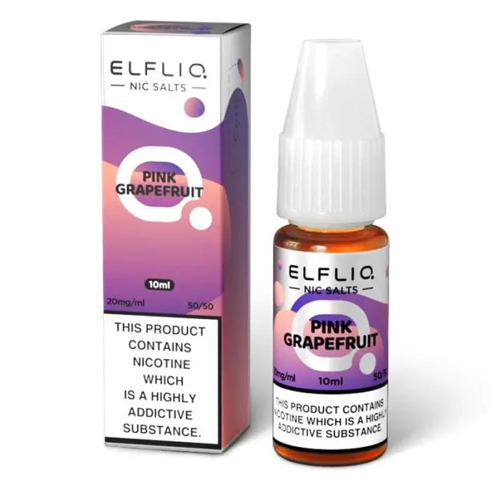 ELFLIQ Pink Grapefruit Nic Salt E-Liquid 10ml | 10 for £12