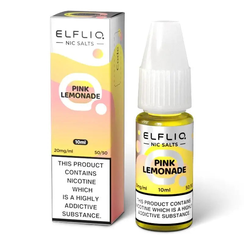 ELFLIQ Pink Lemonade Nic Salt E-Liquid 10ml | 10 for £12