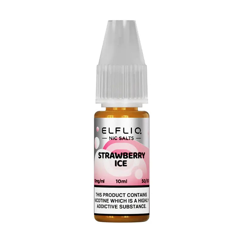 ELFLIQ Strawberry Ice 10ml nic salt e-liquid bottle