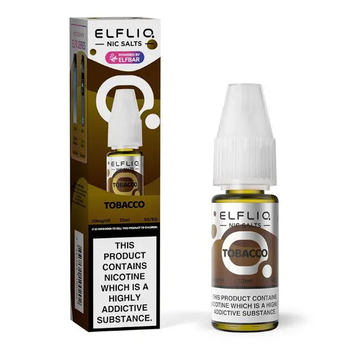 ELFLIQ Tobacco Nic Salt E-Liquid 10ml | 10 for £12