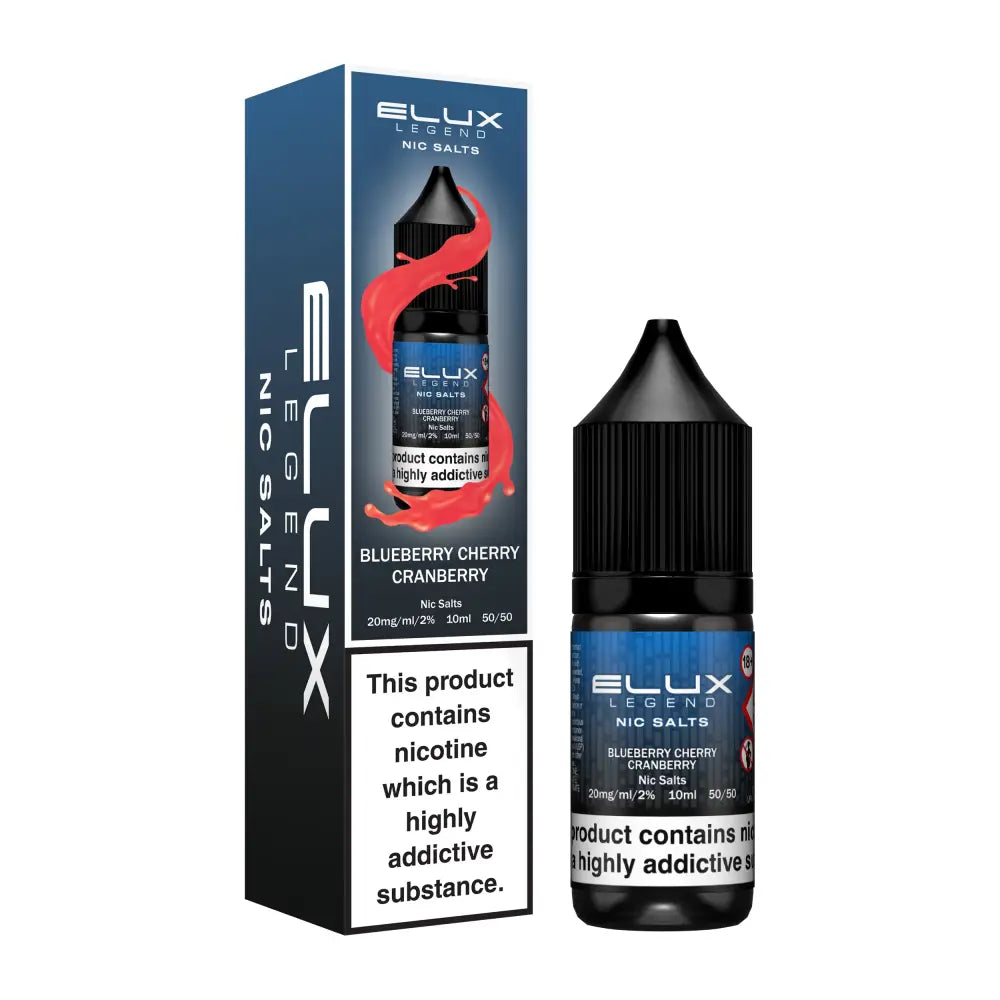 ELUX Legend Nic Salts – Blueberry Cherry Cranberry 10ml | 10 for £12