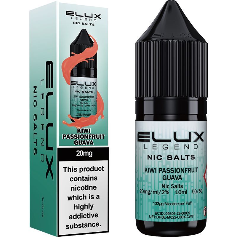 ELUX Legend Kiwi Passionfruit Guava 20mg nic salt e-liquid 10ml