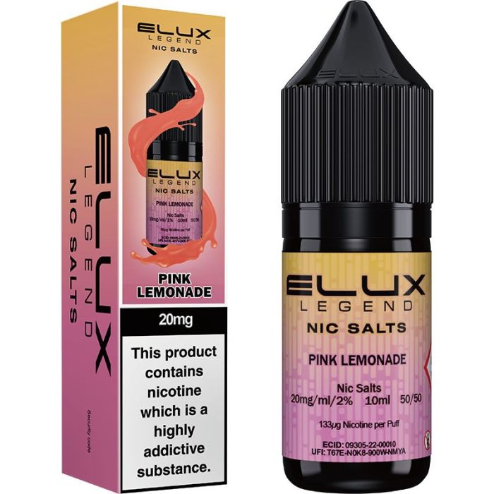 ELUX Legend Pink Lemonade 20mg nic salt e-liquid 10ml