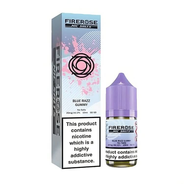 ELUX Fire Rose 5000 Blue Razz Gummy Nic Salt E-Liquid 10ml 🔥 CLEARANCE 6 for £10 🔥