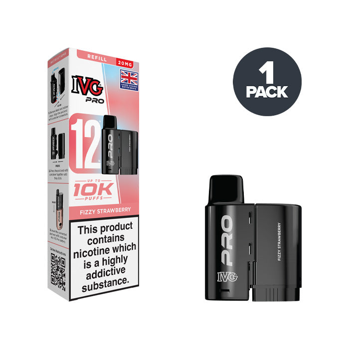 IVG Pro 12 replacement pods - Fizzy Strawberry