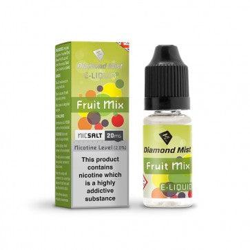 Diamond Mist Fruit Mix nic salt e-liquid 10ml 20mg bottle