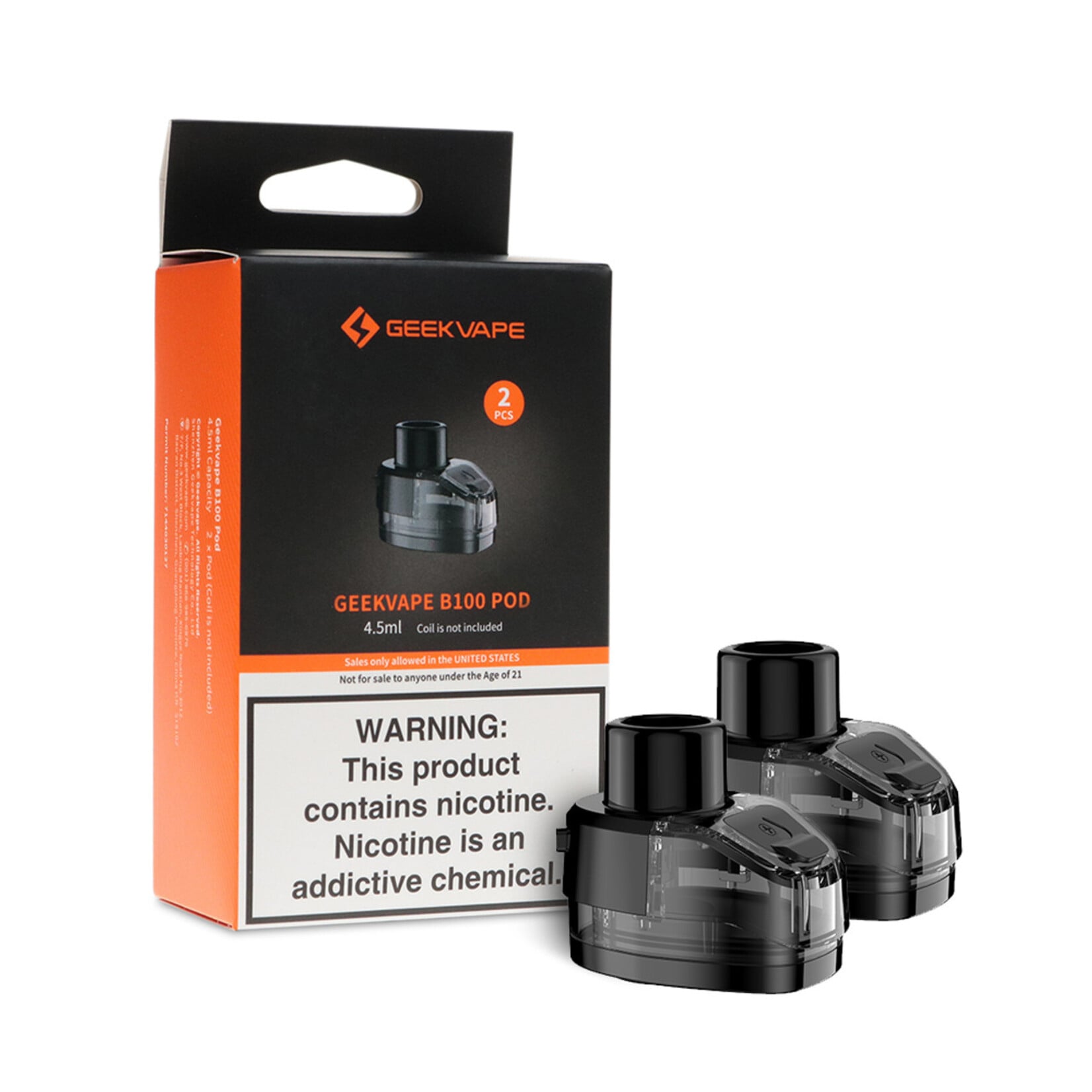 Geekvape Aegis B100 XL Replacement Pods 4.5ml - Pack of 2