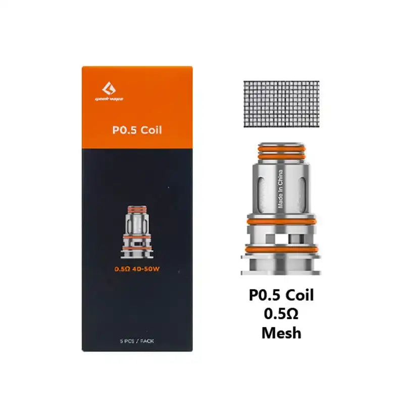 GeekVape - P Series Mesh Replacement Coils 0.5ohm - Pack Of 5