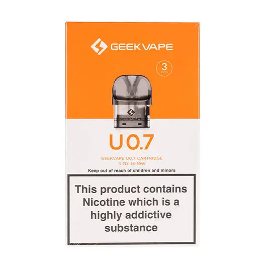Geekvape U Cartridge Replacement Pods 0.7Ω – 3 Pack (Sonder U)
