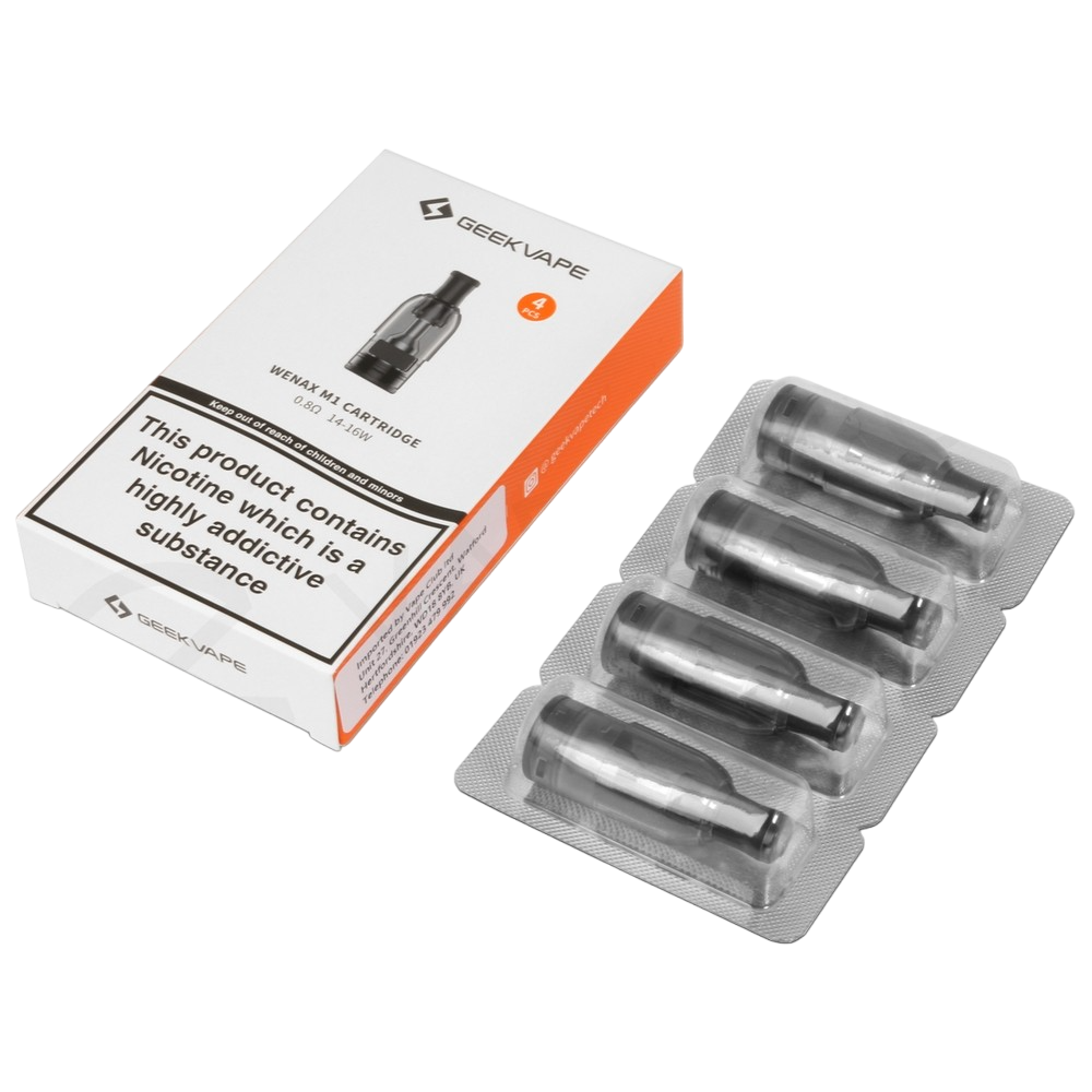 Geek Vape Wenax M1 10 - 13w Cartridge Replacement Pods 1.2ohm - 2ml - Pack of 4 Geek Vape Wenax M1 10 - 13w Cartridge Replacement Pods 1.2ohm - 2ml - Pack of 4