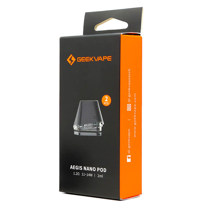 GeekVape - Aegis Nano Replacement Pods - 2ml 1.2ohm - Pack of 2