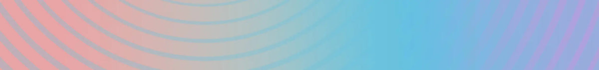 Gradient background with concentric circular lines transitioning from soft pink to light blue.