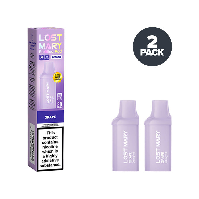 Grape Lost Mary BM600 Prefilled Pods - Grape