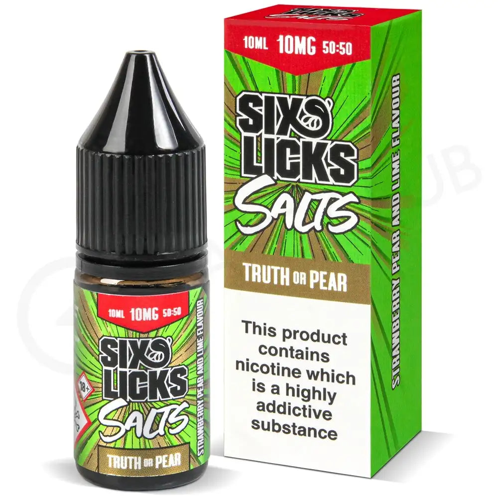 Six Licks Salts - Truth or Pear - 10mg