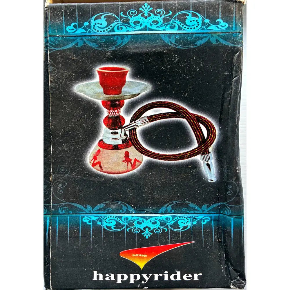 HappyRider Mini Shisha Pipe Red retail box