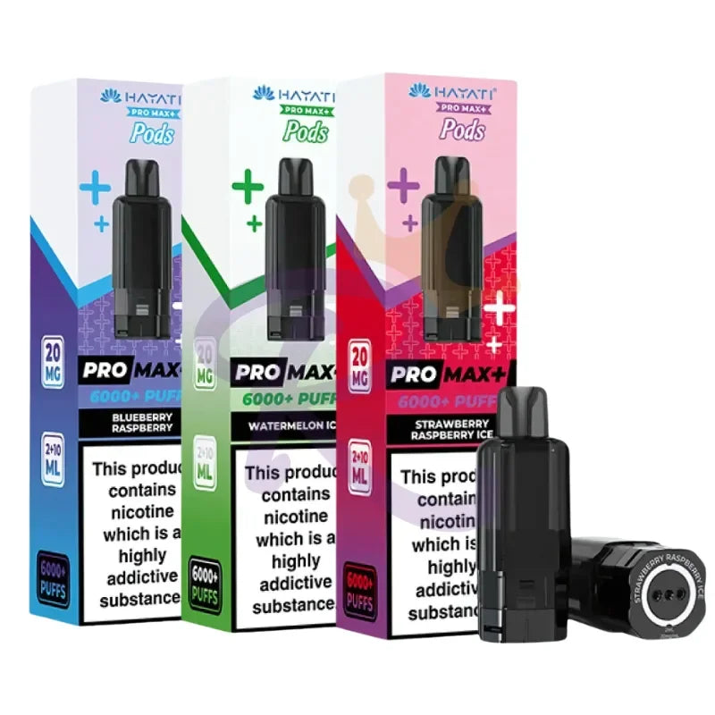 Hayati Pro Max Plus 6000 refill pod range