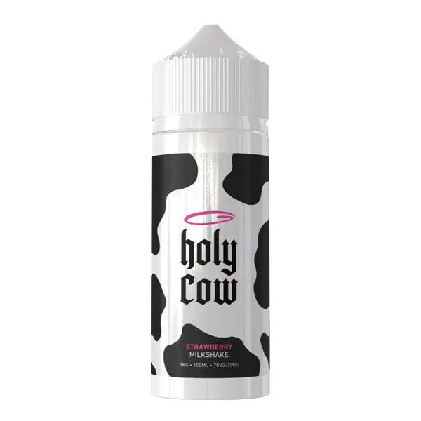 Holy Cow Strawberry Milkshake 100ml Shortfill E-Liquid – 0mg