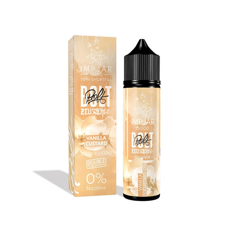 Imp Jar x Bolt Vanila Custard 50ml Shortfill E-Liquid – 0mg