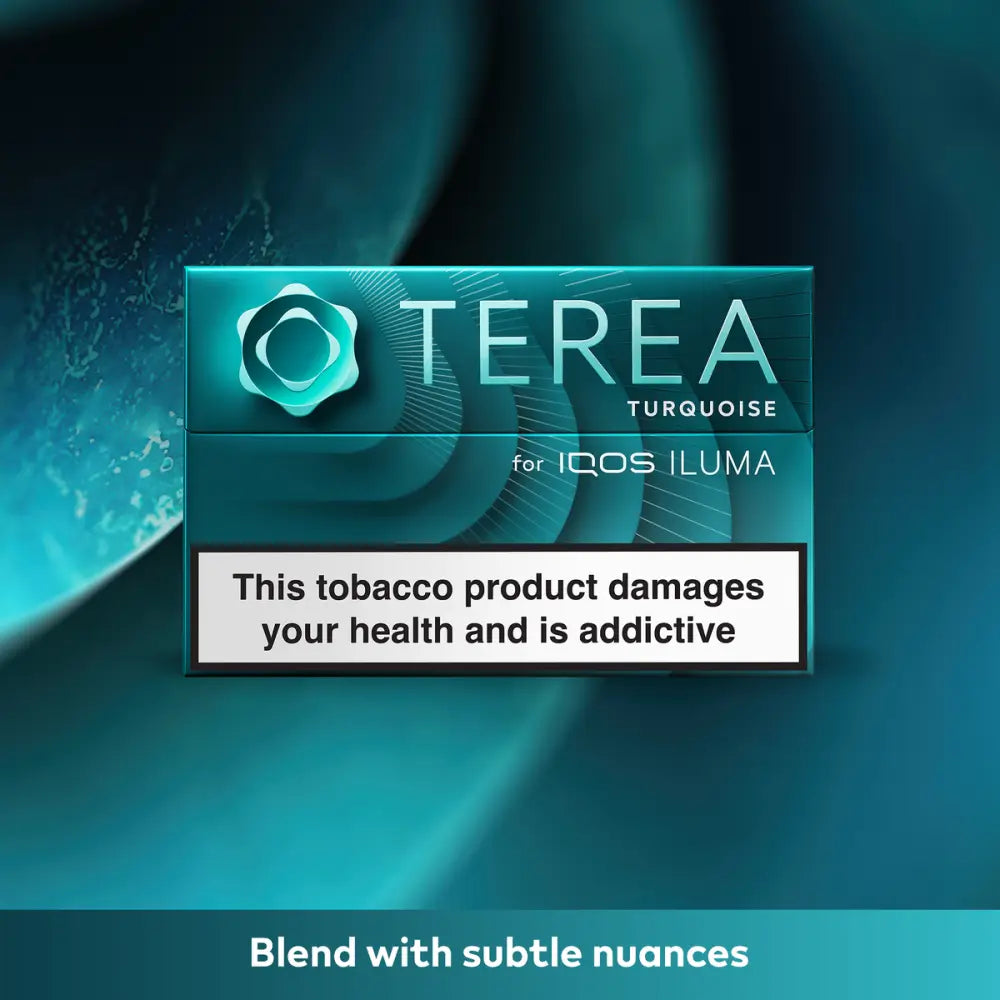 IQOS TEREA Turquoise heated tobacco sticks pack of 20 for IQOS ILUMA