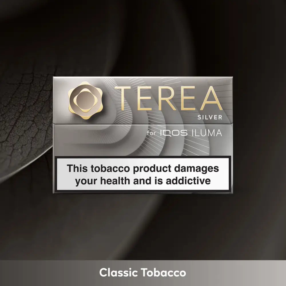 IQOS TEREA Silver heated tobacco sticks pack of 20 for IQOS ILUMA