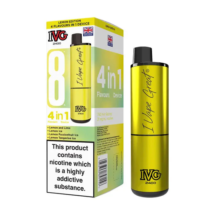 IVG 2400 4 In 1 Prefilled Pod Kit - Lemon Edition