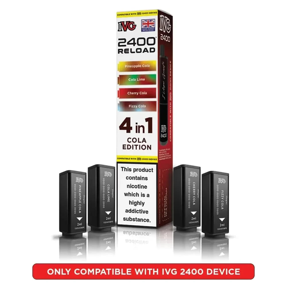 IVG 2400 Reload 4-in-1 replacement pods - Cola Edition