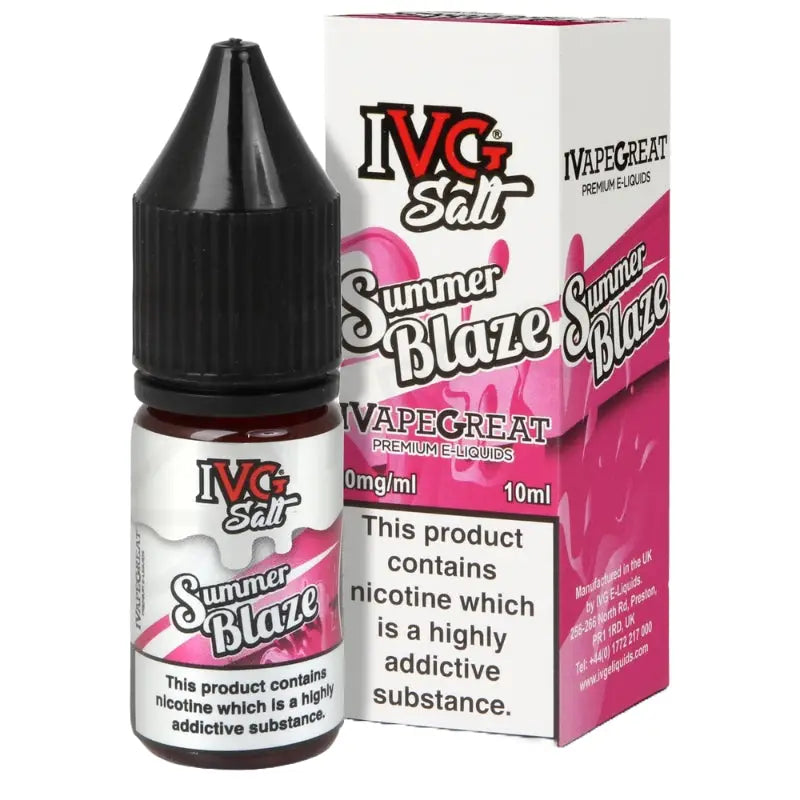 IVG - Summer Blaze Nic Salt E-liquid 10ml - 10mg