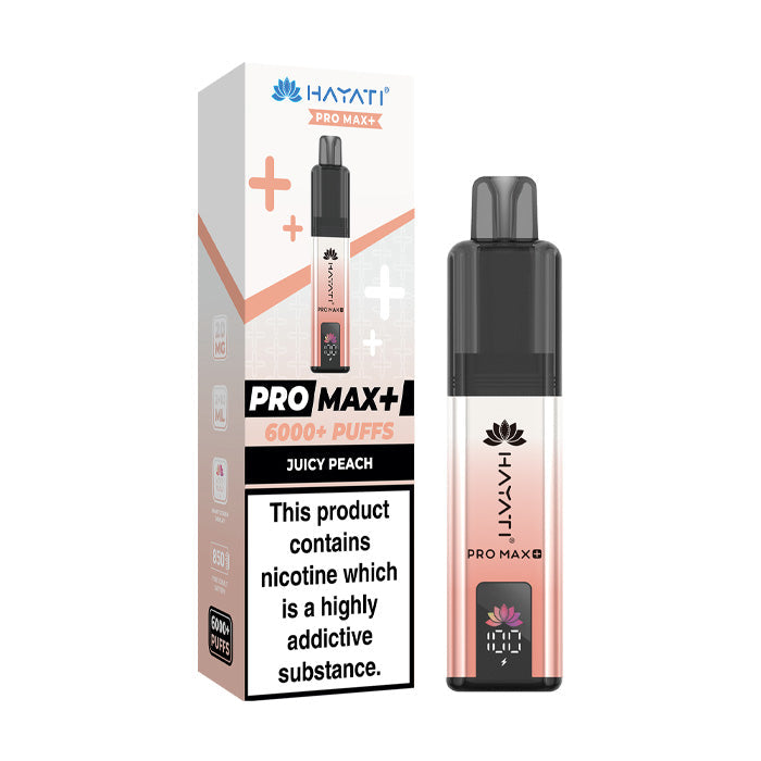 Hayati Pro Max Plus 6000 Prefilled Pod Kit - Juicy Peach