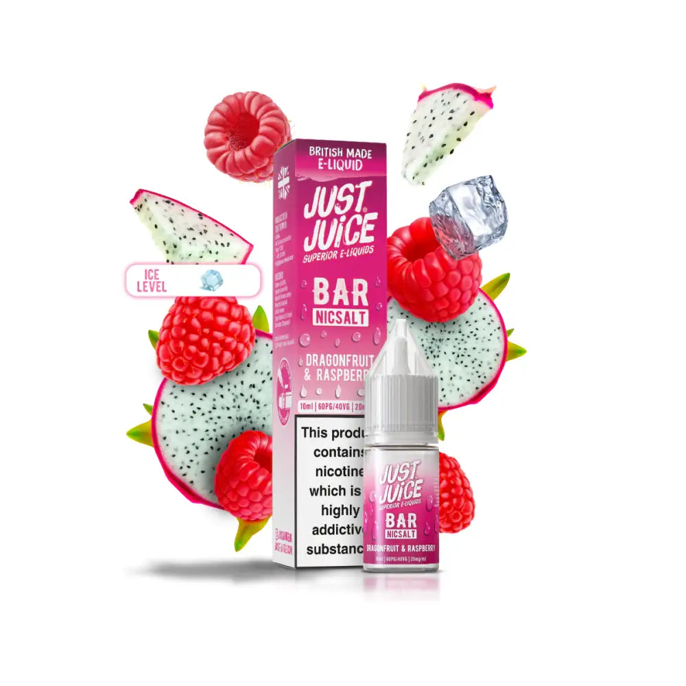 Just Juice Bar Dragon Fruit & Raspberry Nic Salt E-Liquid 10ml