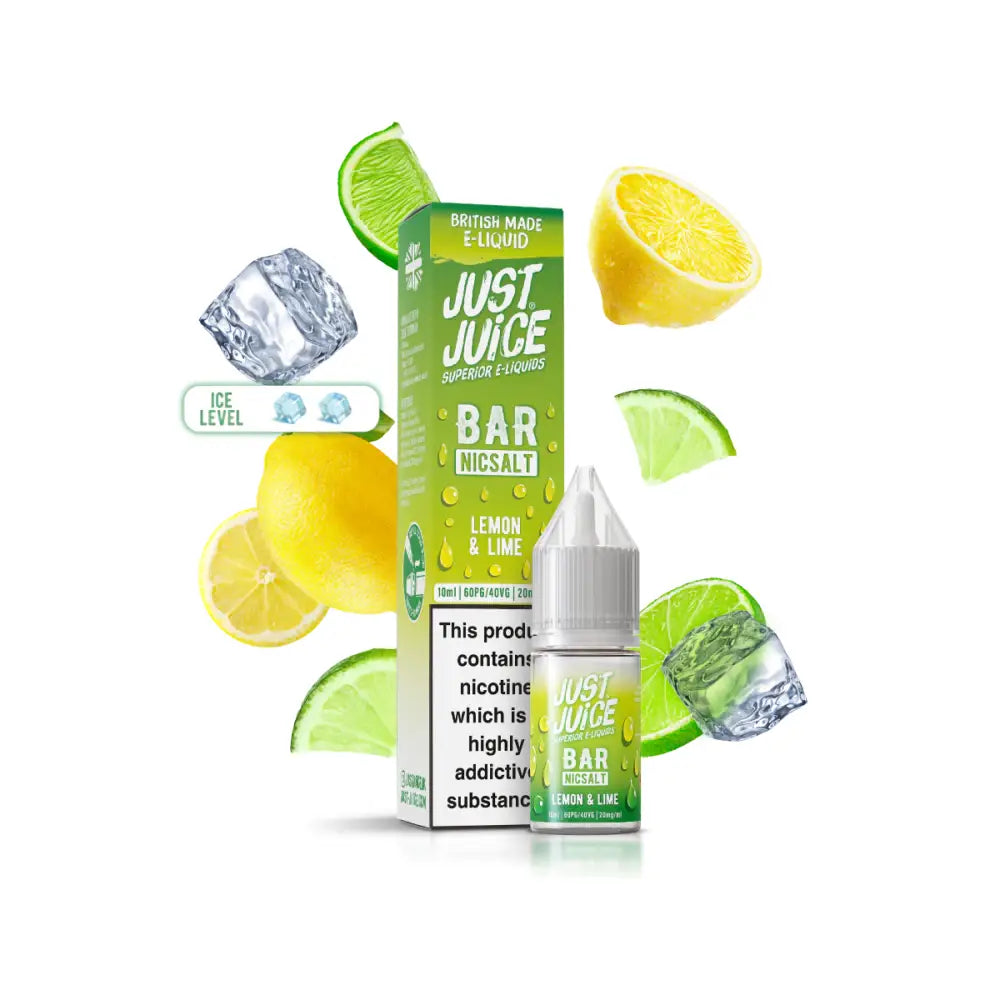 Just Juice Bar Lemon & Lime Nic Salt E-Liquid 10ml