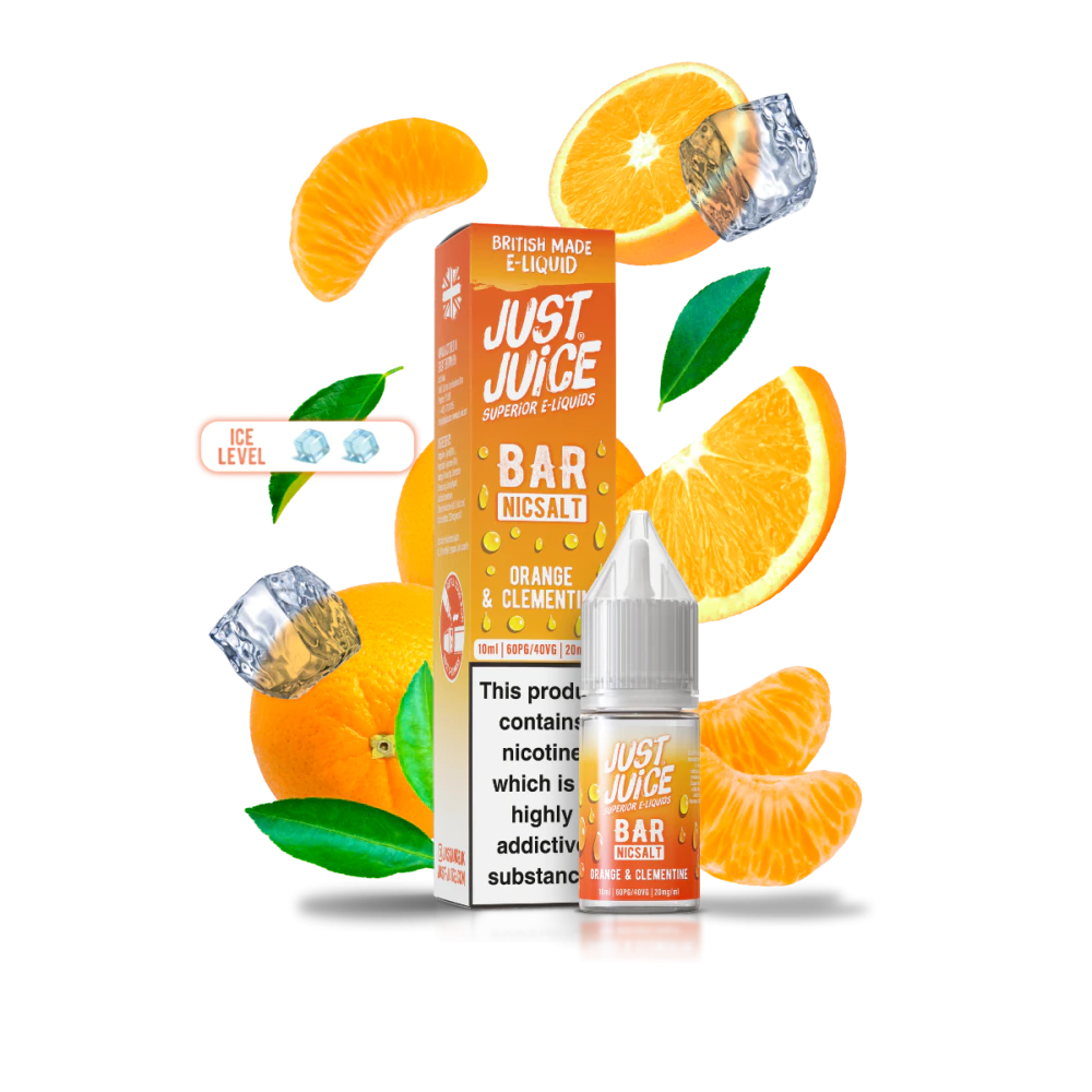 Just Juice Bar Orange & Clementine Nic Salt E-Liquid 10ml 🔥 CLEARANCE 6 for £10 🔥