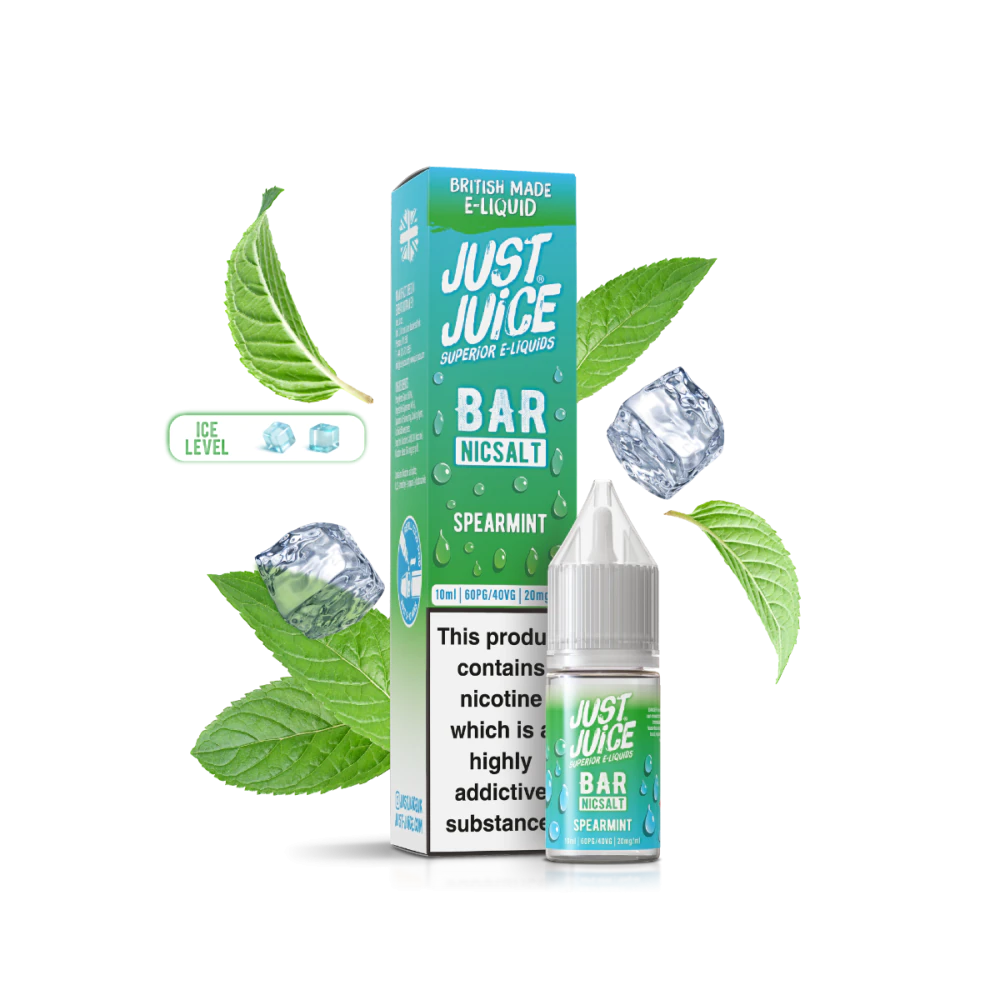 Just Juice Bar Spearmint Nic Salt E-Liquid 10ml 🔥 CLEARANCE 6 for £10 🔥