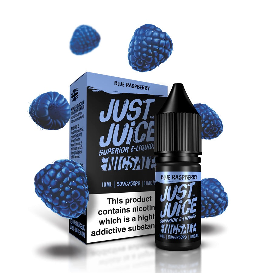 Just Juice Blue Raspberry Nic Salt E-Liquid 10ml 🔥 CLEARANCE 6 for £10 🔥