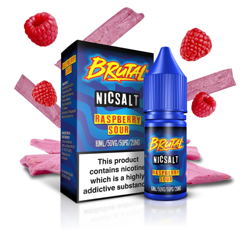 Just Juice Brutal Raspberry Sour Nic Salt E-Liquid 10ml 🔥 CLEARANCE 6 for £10 🔥