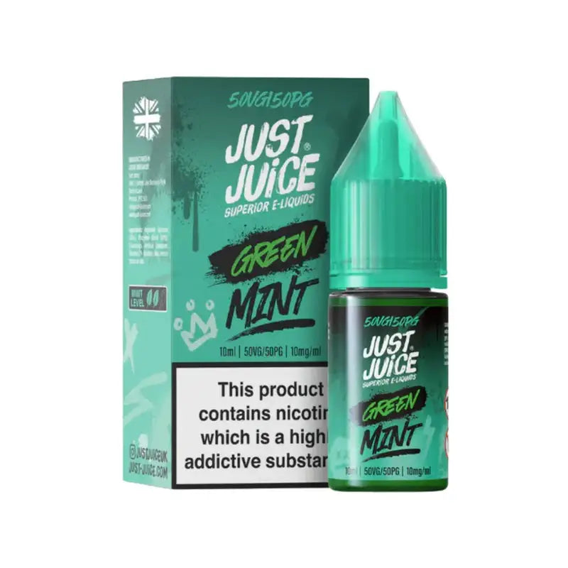 Just Juice Green Mint 10ml nicotine salt e-liquid