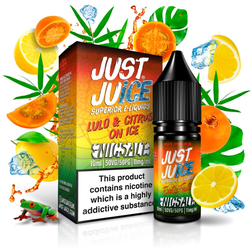 Just Juice Lulo & Citrus On Ice Nic Salt E-Liquid 10ml 🔥 CLEARANCE 6 for £10 🔥