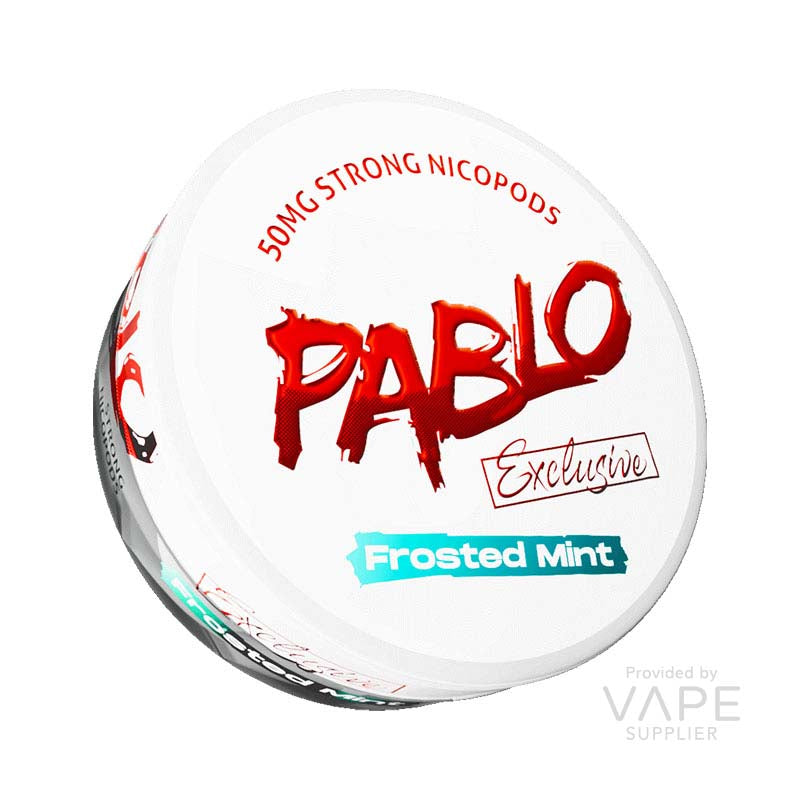 Pablo Frosted Mint Nicotine Pouches – Exclusive – 50mg/g (30mg per pouch) – 20 pouches
