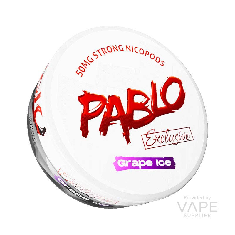 Pablo Grape Ice Nicotine Pouches – Exclusive – 50mg/g (30mg per pouch) – 20 pouches
