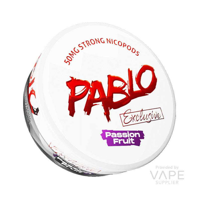Pablo Passion Fruit Nicotine Pouches – Exclusive – 50mg/g (30mg per pouch) – 20 pouches