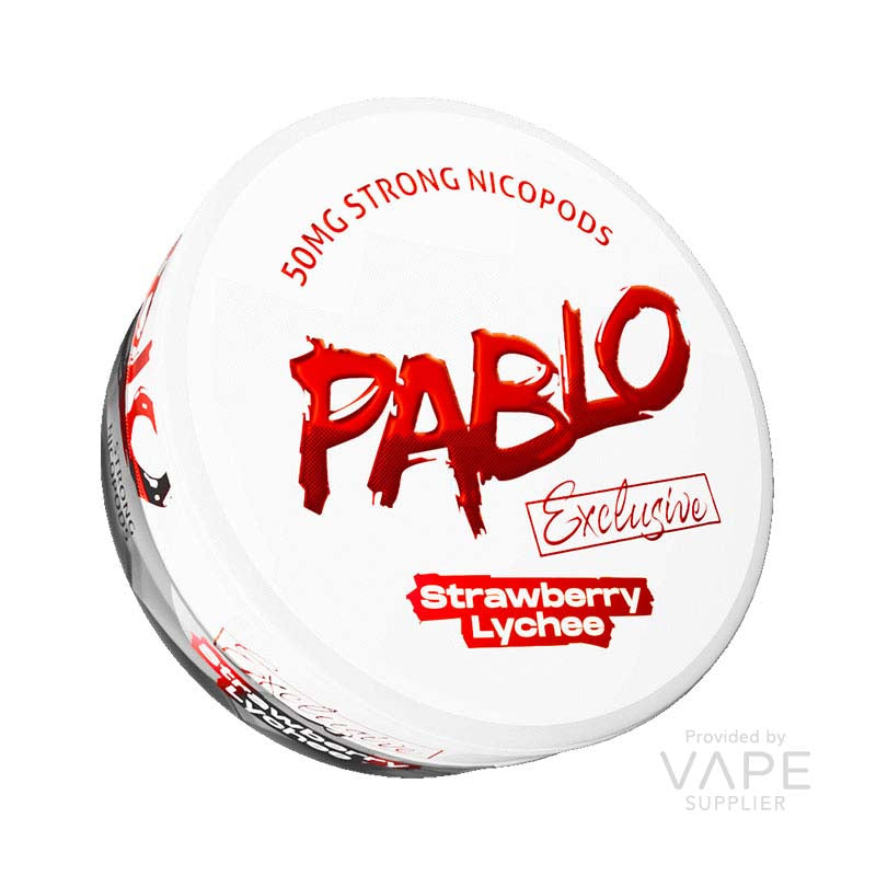 Pablo Strawberry Lychee Nicotine Pouches – Exclusive – 50mg/g (30mg per pouch) – 20 pouches