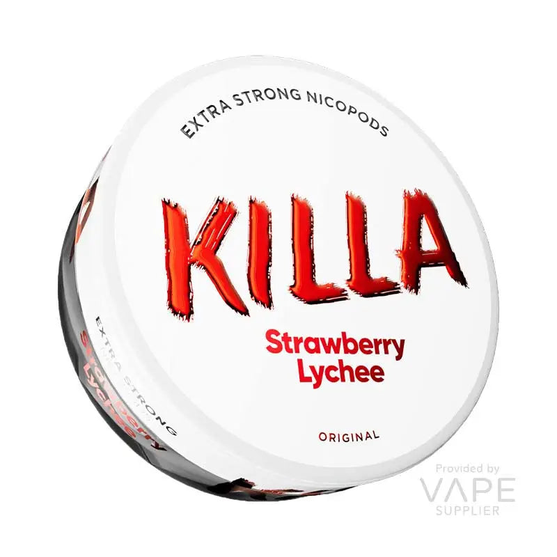 Killa Strawberry Lychee Nicotine Pouches – 16.5mg/g (13.2mg per pouch)